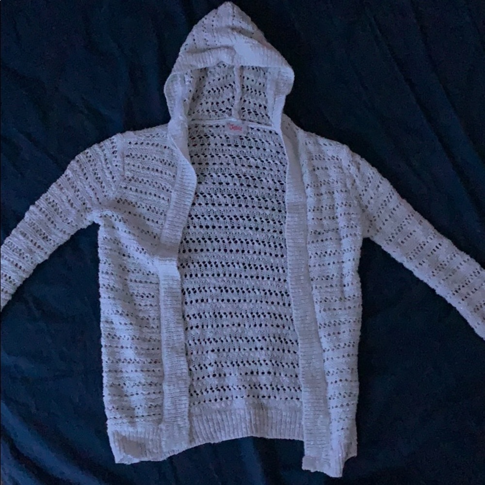 White cardigan